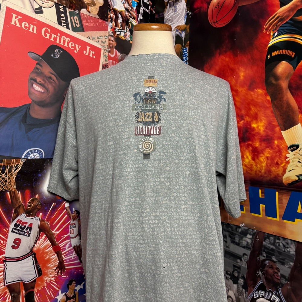 Vintage 1999‎ New Orleans Jazz Heritage Festival T Shirt 30th Anniversary Sz XL